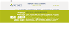 Desktop Screenshot of cliniquepodiatrique.com